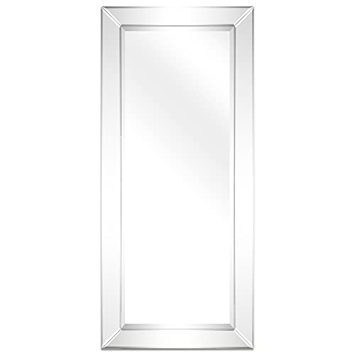 Empire Art Direct 24x54 Large Wall Mirror for Bathroom & Living Room, Solid Wood Frame, Beveled Centeral Mirror, Vintage Vanity Mirror for Bedroom, Entryway, Ready to Hang | Amazon (US)