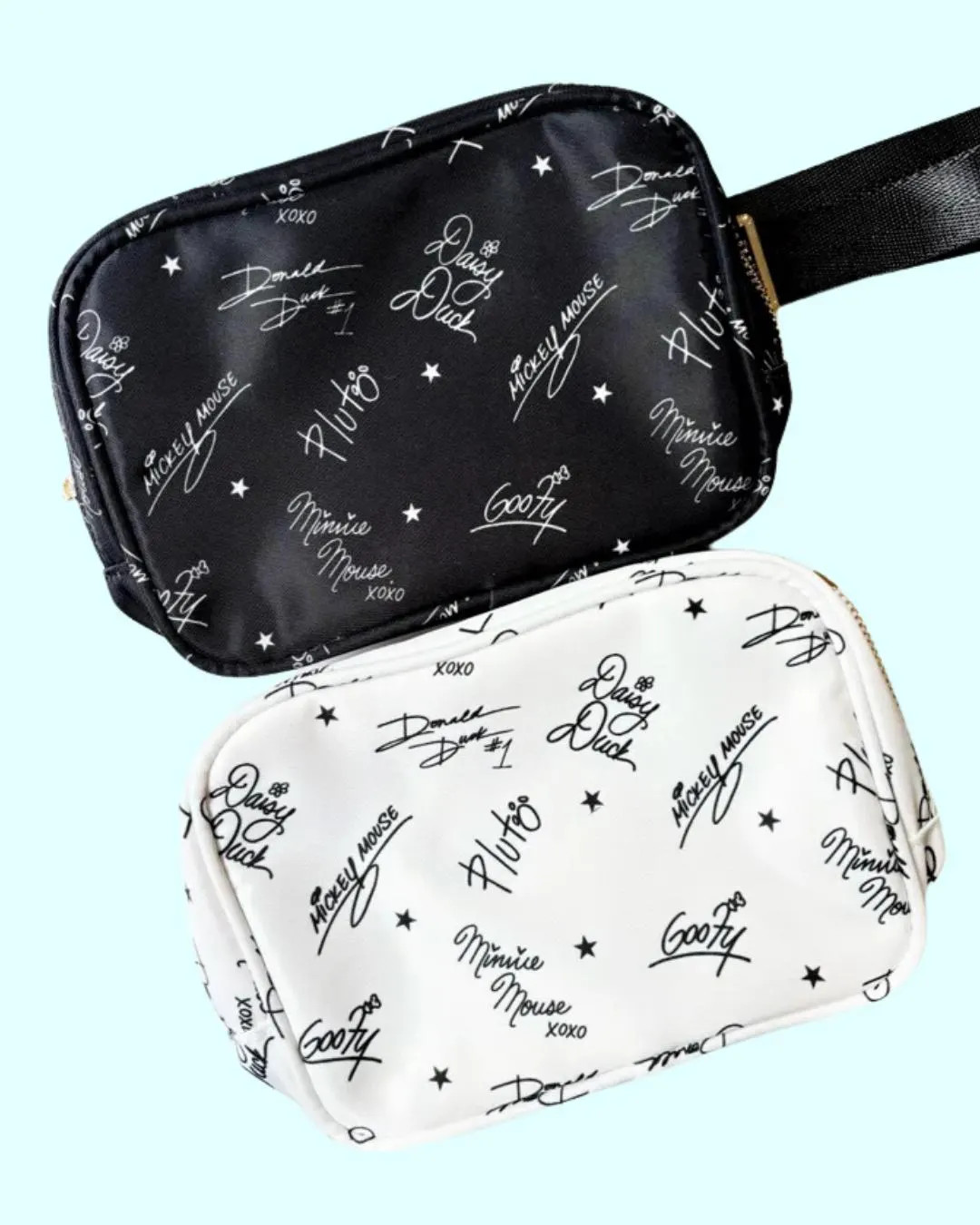 Autograph Belt Bag | Disney Belt Bag | Mickey and Friends Signatures | Disney Characters Signatur... | Etsy (US)
