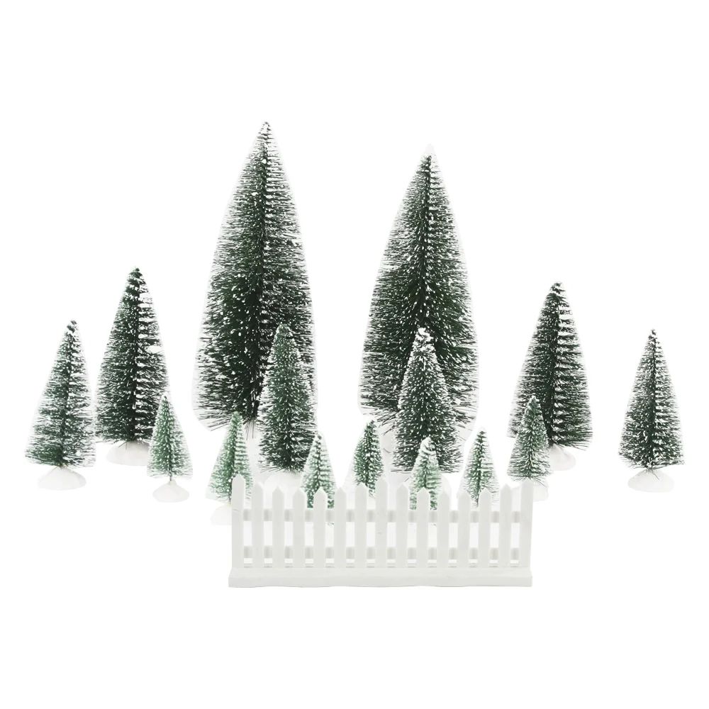 Holiday Time Mini Tree Set, 16 Pieces | Walmart (US)