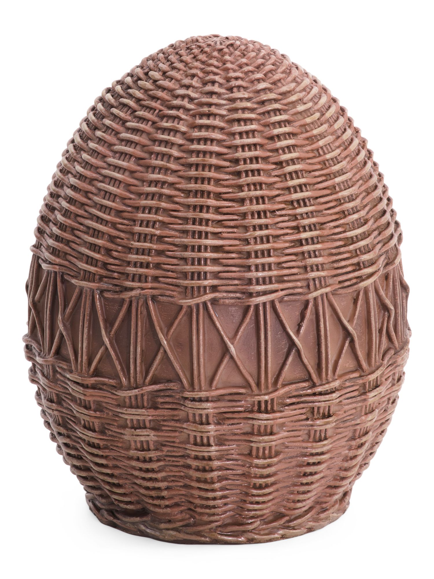 8in Resin Rattan Look Easter Egg Decor | TJ Maxx