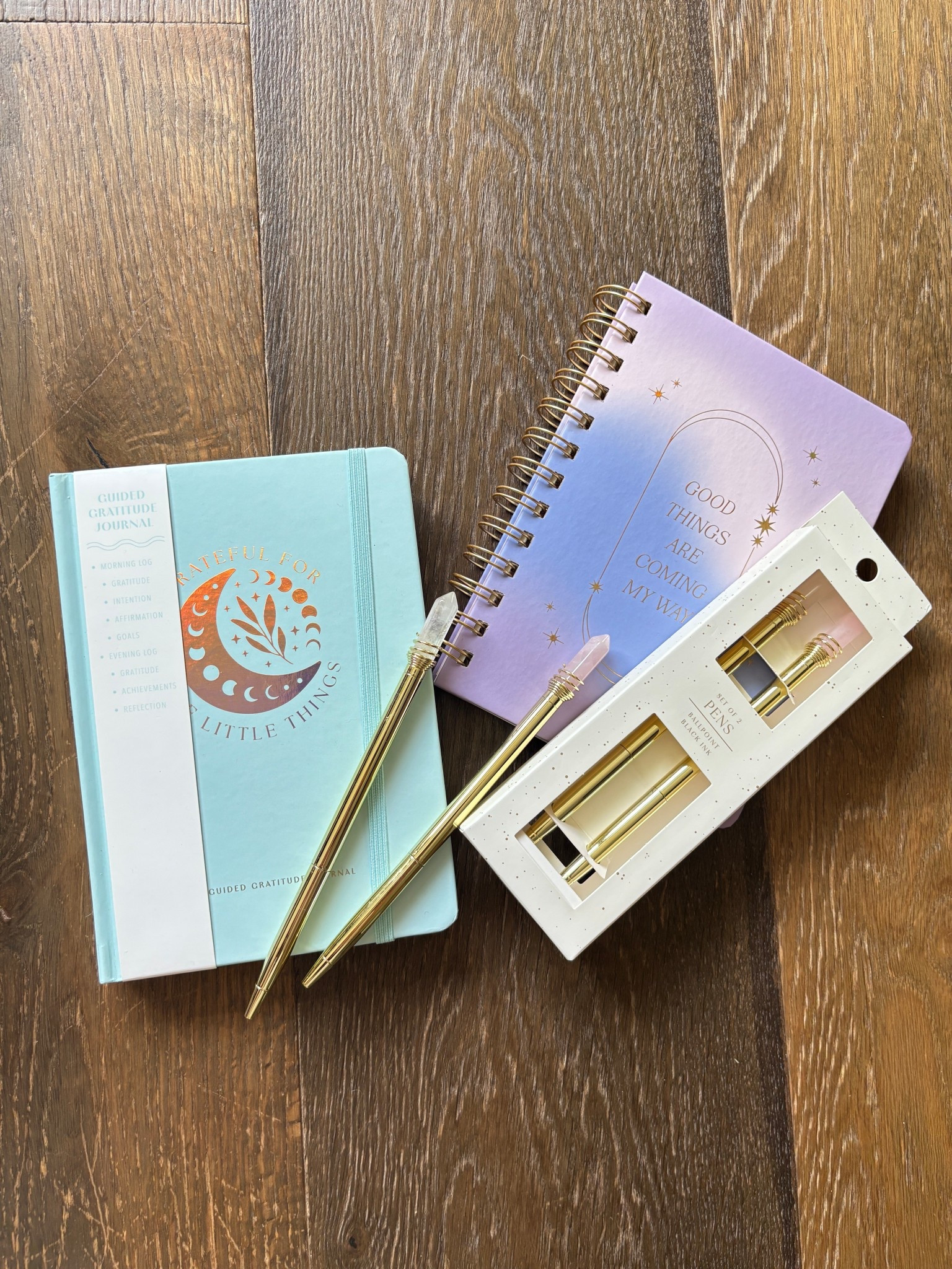 My New Year's Day tradition is goal setting, dreaming new dream and recapping the past year. Snagged these adorable notebooks and pens from target to kick off 2026 with vibes. 

#LTKFindsUnder50