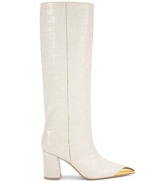 Kurt Geiger London Regent Patent Leather Croco Print Knee High Boots - 37(7) | Dillard's