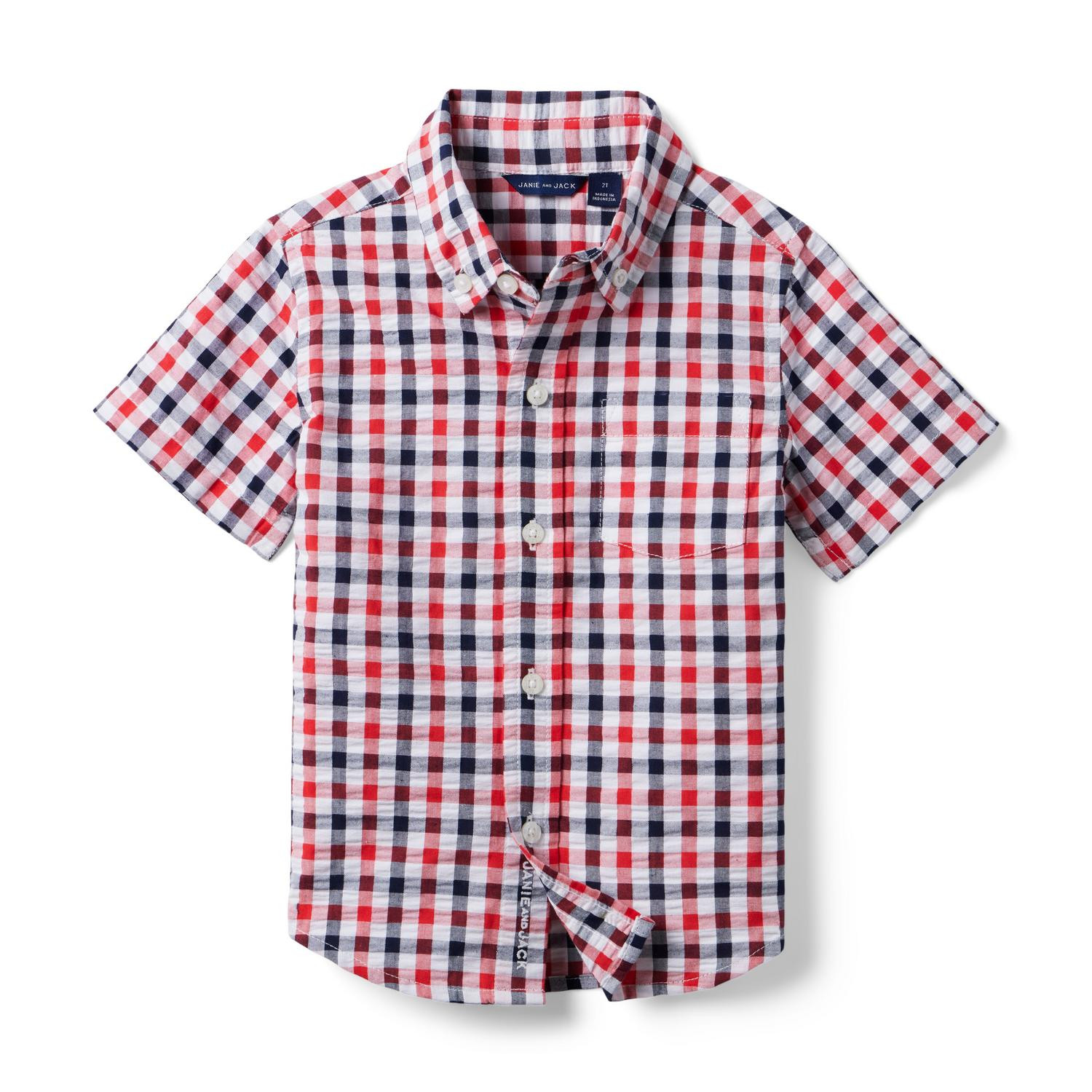 The Gingham Seersucker Shirt | Janie and Jack