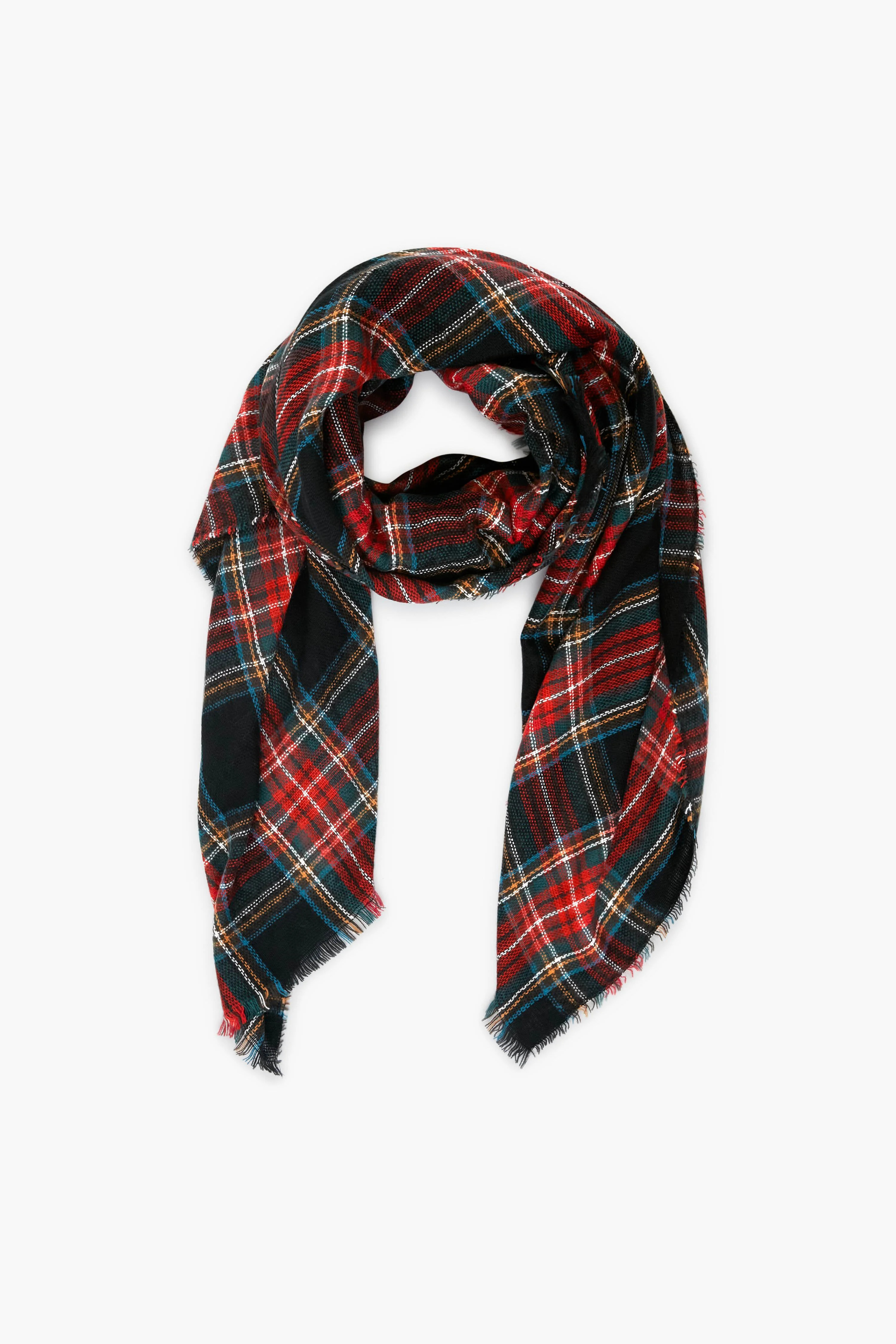 Exclusive Black Tartan Blanket Scarf | Tuckernuck (US)