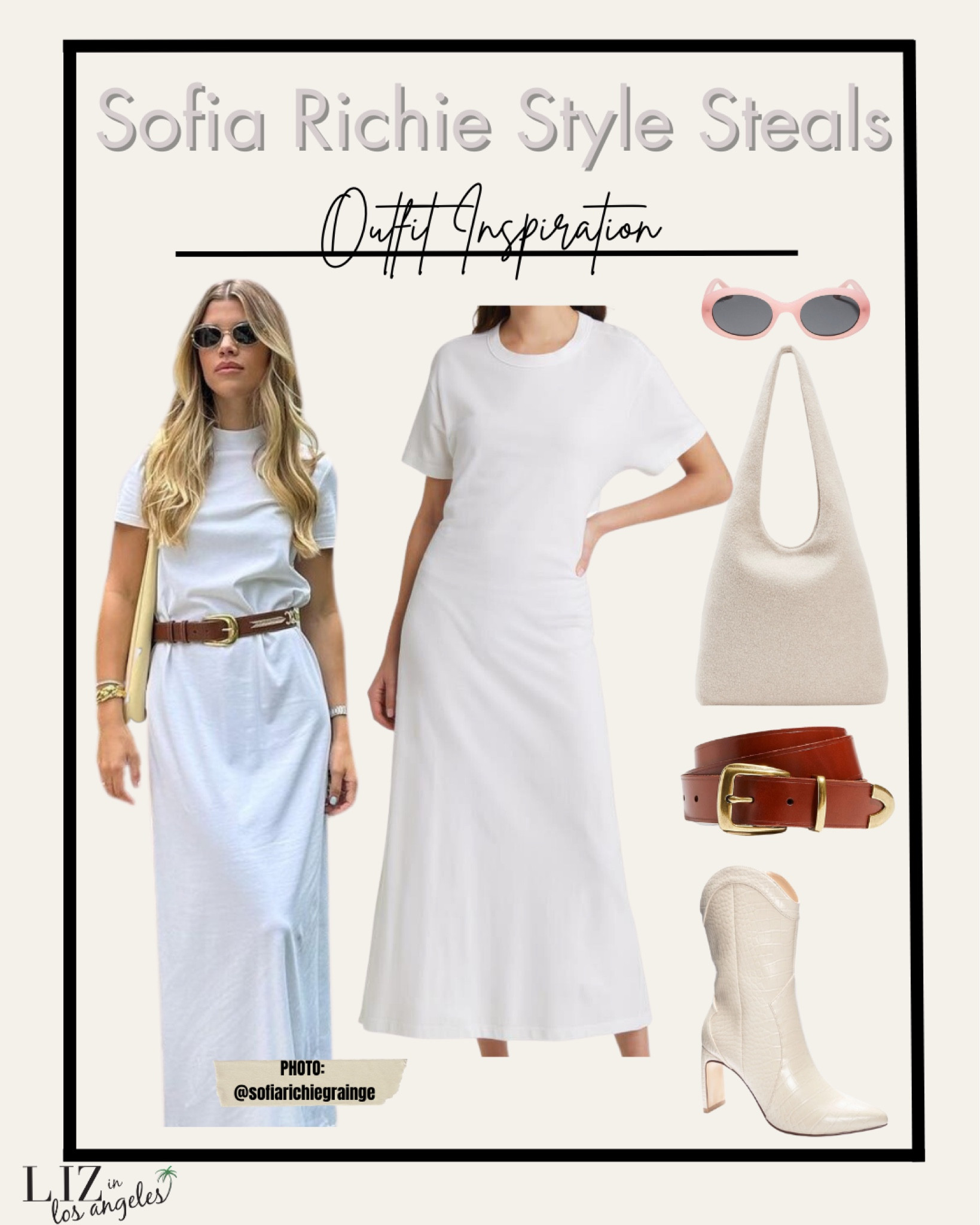 Nothing says classic like a long white tee style dress in today’s latest trends and we can all agree that Sofia Richie knocked it out of the park with her styling. Put together a similar white outfit with this Nordstrom white t-shirt dress, belt, and boots for the ultimate copycat look! This is such a casual look that anyone could recreate it easily.

Click here to shop. 



#LTKxNSale #LTKFind #LTKunder100