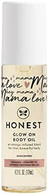 HONEST The Company Mama Glow On Body Oil, 4.2 Fl Oz | Amazon (US)