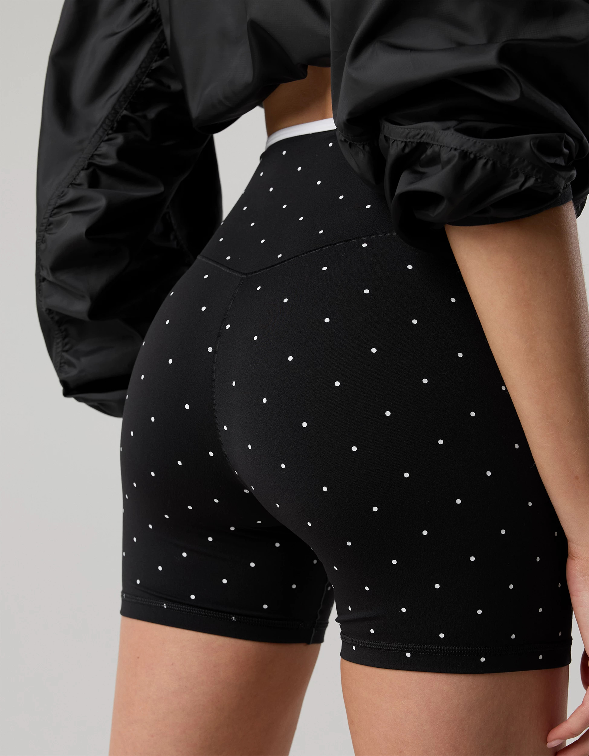 OFFLINE By Aerie Real Me Tipped Crossover High Waisted 5" Bike Short | American Eagle Outfitters (US & CA)