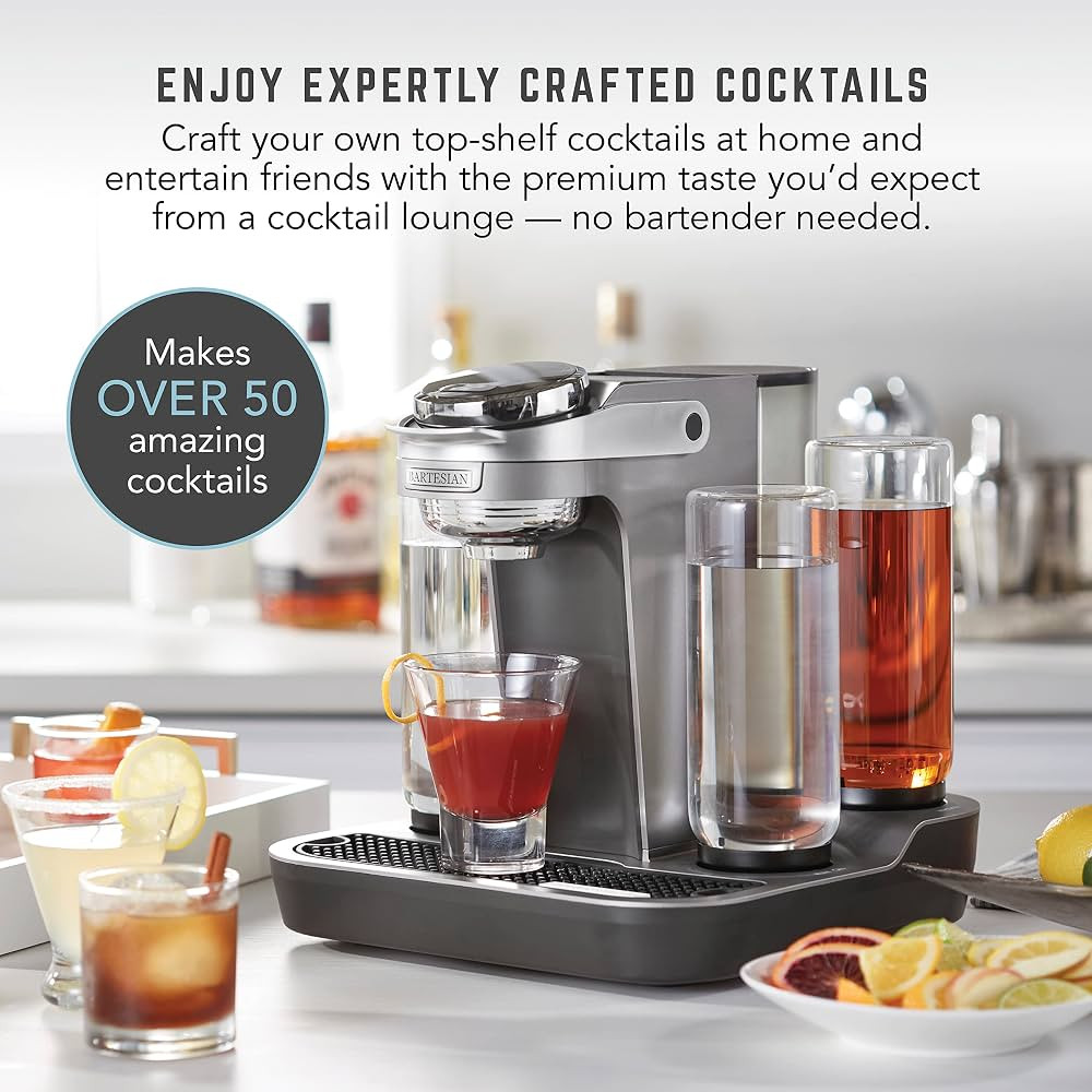 Bartesian Professional Cocktail Machine, 5 Premium Glass Bottles, 55306 | Amazon (US)