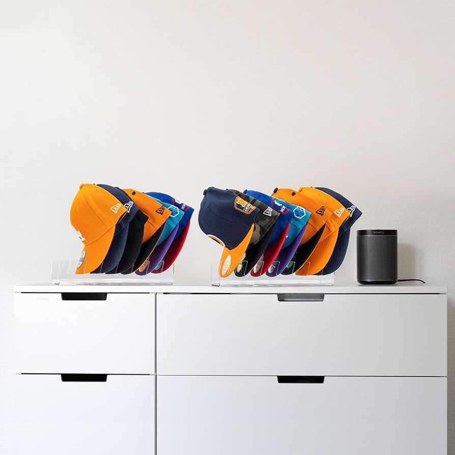 Amazon.com: HAYVAN Hat Stand for Baseball Caps 2 Pack No Install - Acrylic Hat Holder Display and... | Amazon (US)