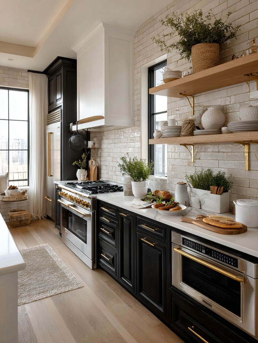 Boring appliances are out. Statement appliances are officially in.

For years, appliances were treated as purely practical — something to hide inside beautiful kitchens. But in 2026, that mindset is changing completely. As homes become more intentional, layered, and lifestyle-focused, appliances are finally becoming part of the decor itself.

And honestly? They should be.

Just look at how elegant black and gold appliances instantly transform this kitchen. The contrast adds depth, warmth, and sophistication while still feeling timeless. Suddenly the stove, microwave, dishwasher, and refrigerator no longer feel like afterthoughts. They become part of the design story.

One of the easiest ways to elevate your kitchen without a full renovation is by upgrading smaller visible appliances first. A black and gold microwave, toaster oven, coffee machine, or stove can instantly modernize the space while tying beautifully into cabinet hardware, faucets, and lighting.

This is the future of home decor: practical pieces that are also beautiful.

Pair statement appliances with warm wood tones, floating shelves, natural textures, and brushed gold accents to create a kitchen that feels elegant, lived-in, and intentionally designed.

Shop our curated edit of black and gold kitchen appliances and statement kitchen essentials to recreate this elevated modern kitchen look in your home.

#KitchenDesign #LuxuryKitchen #StatementAppliances #HomeDecor #ModernKitchen #WarmMinimalism #InteriorDesign 

 #LTKHome