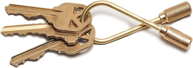 Craighill Closed Helix Keyring | Brass | Secure Screw-Closure | Simple yet Sturdy Design | Amazon (US)