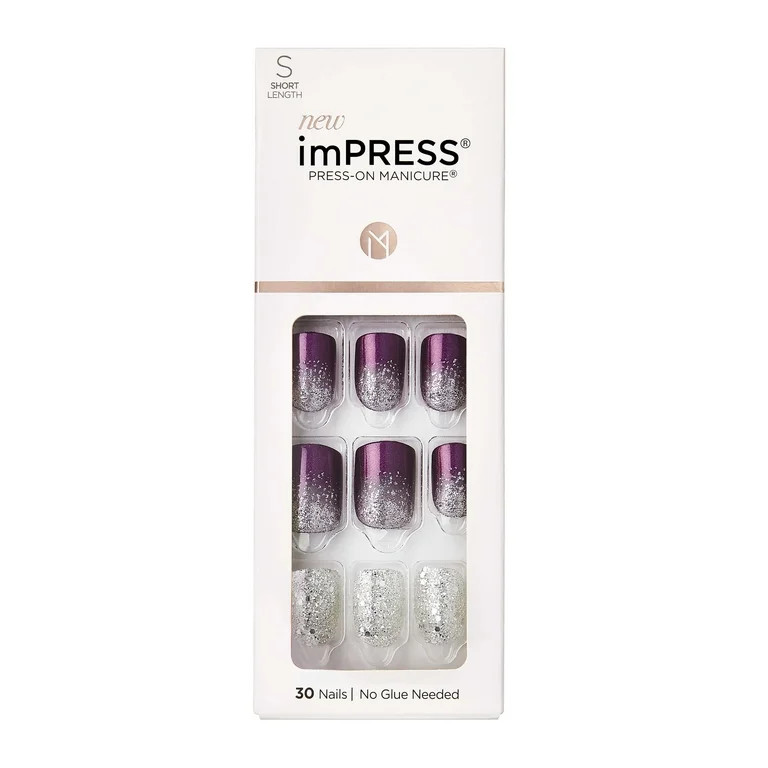 KISS imPRESS Press-on Manicure, Heartquake, Short | Walmart (US)