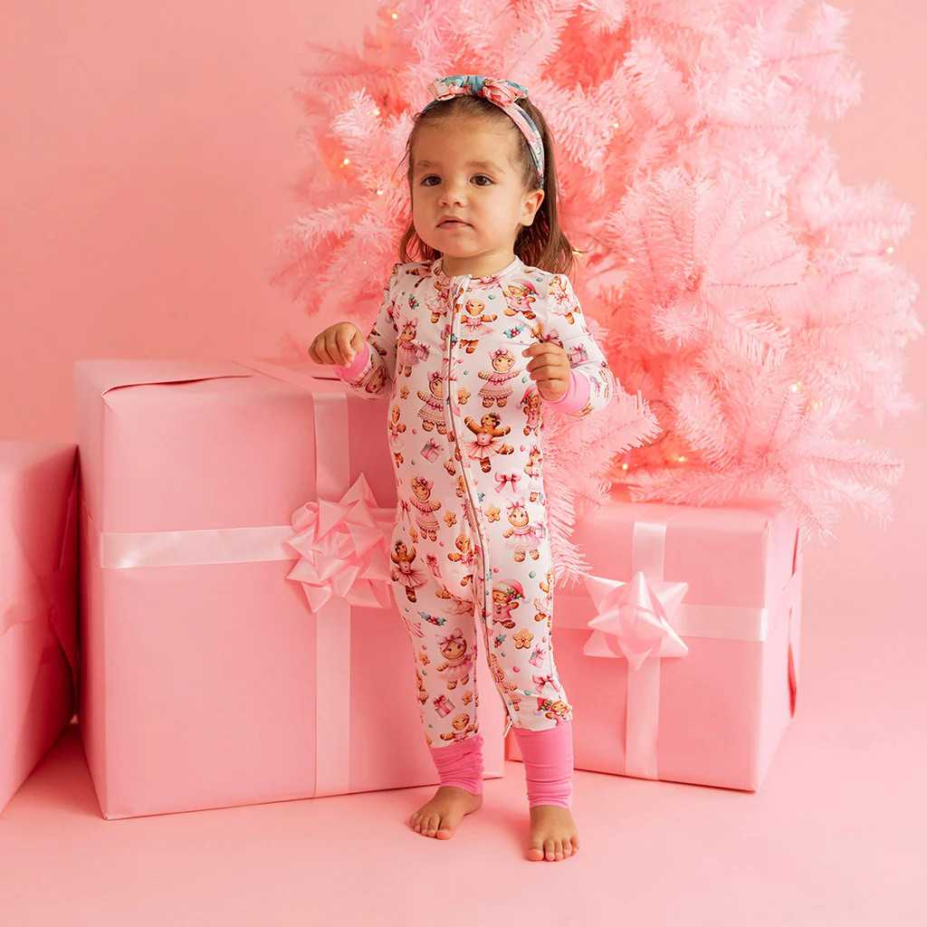 Holiday Pink Baby Convertible Sleeper | Ginger Posh | Posh Peanut