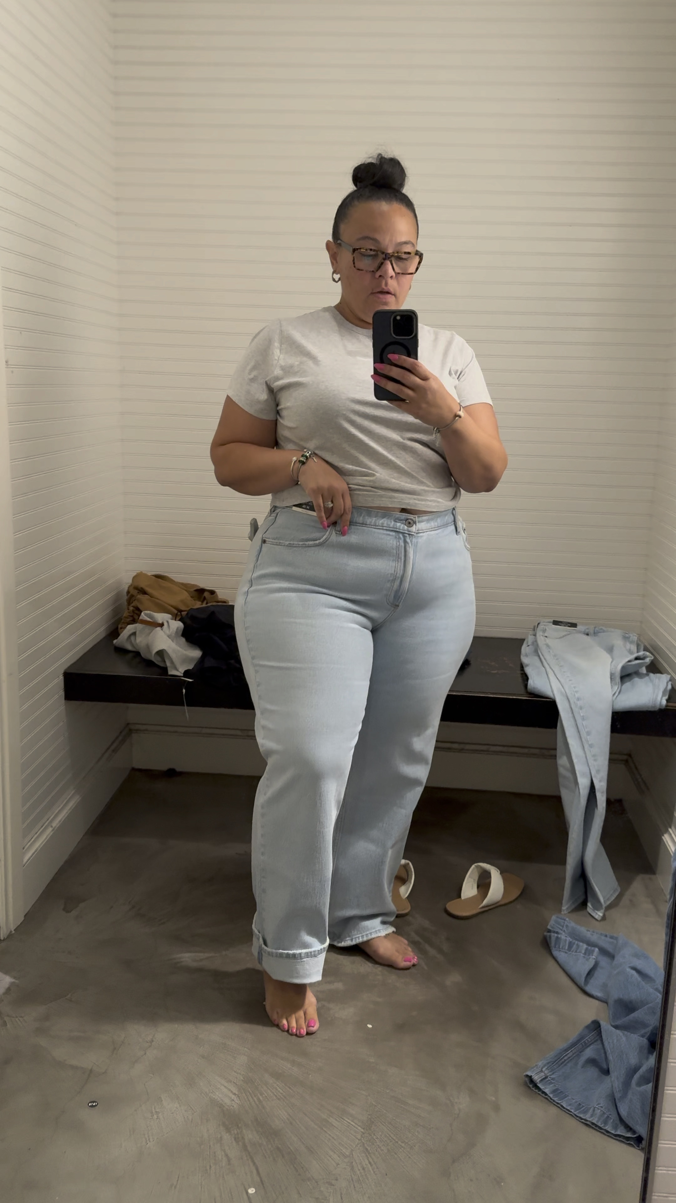 The PERFECT Jean!!!!! Omg!! I’m wearing an 18! 

#LTKStyleTip #LTKVideo #LTKFindsUnder100