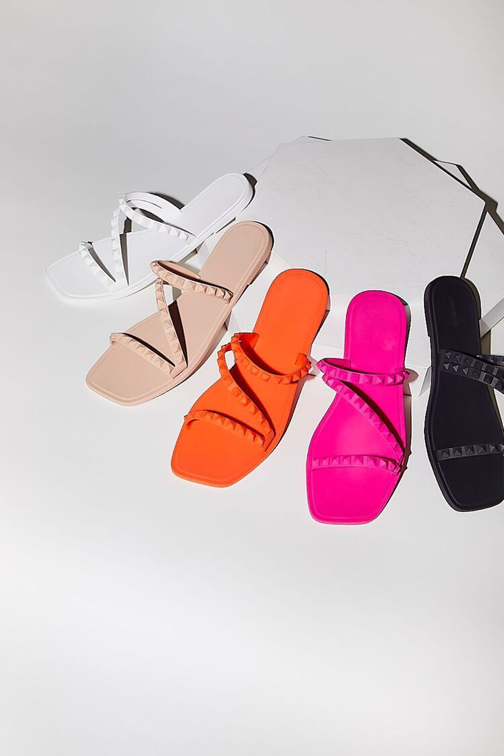 Studded Square-Toe Sandals | Forever 21 (US)