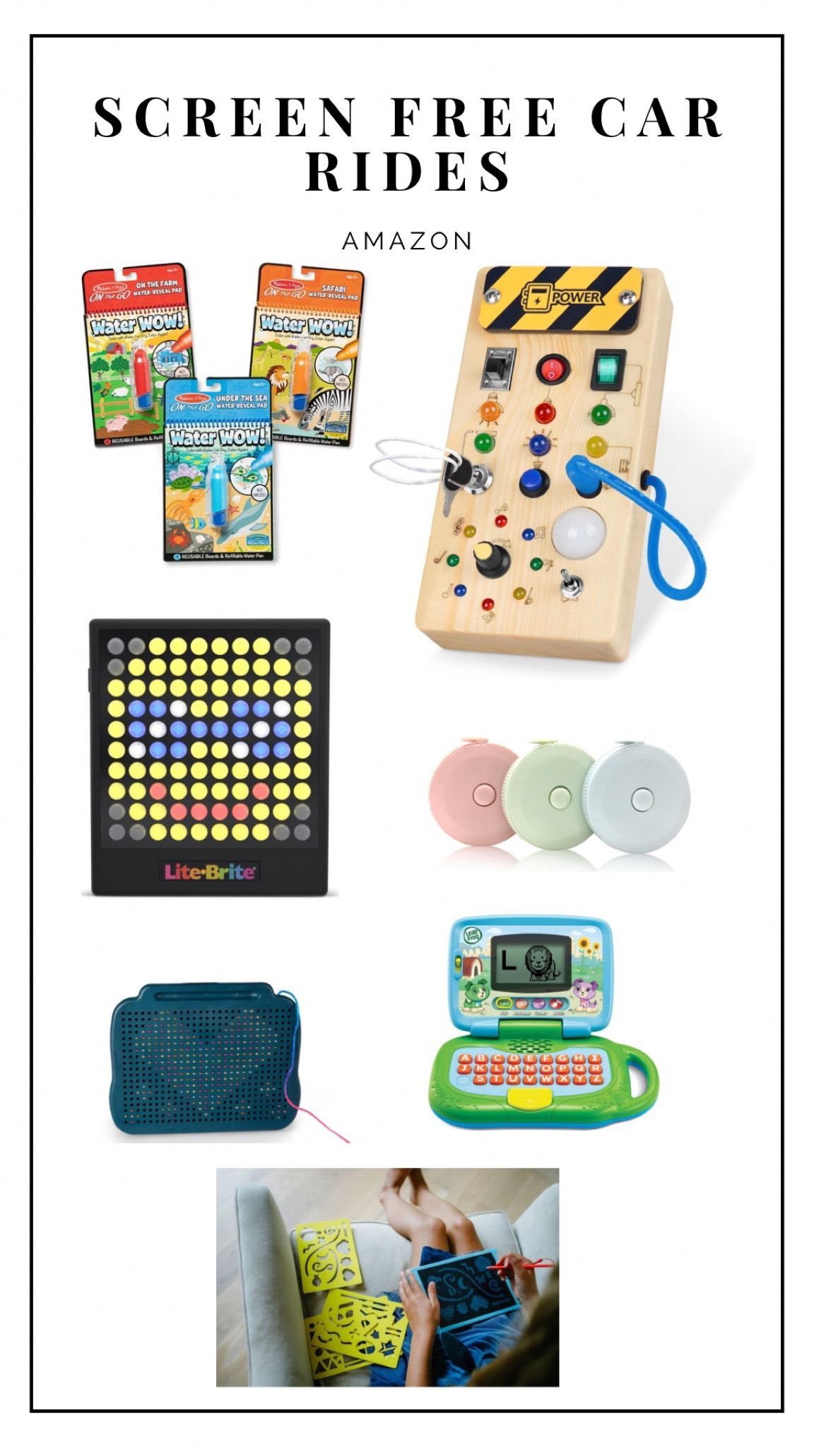 Screen Free Car Rides! We have used and tried all of these and they have been our top favorite screen free toys for car rides with kids! 

#LTKfindsunder50 #LTKtravel #LTKbaby