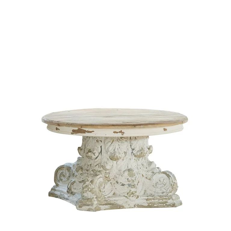 Sullivans Round Pedestal Table, White | Walmart (US)