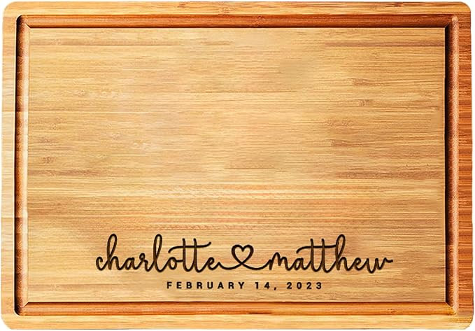 Personalized Wood Engraved Cutting Board - Valentines Day Gifts for Her - Unique Present for Wedd... | Amazon (US)