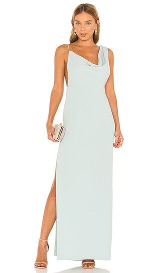 X REVOLVE Arial Gown in Thyme | Revolve Clothing (Global)