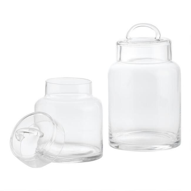 Clear Glass Storage Canister With Lid | World Market