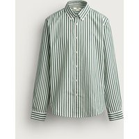 Zara - Striped Relaxed Fit Shirt - Green / Ecru - Xl - Man | Zara US