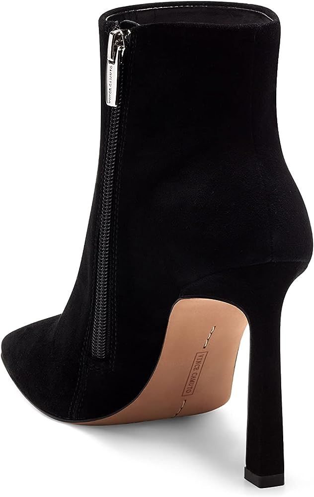 Vince Camuto Taileen Black Square Toe Covered Stiletto Heeled Ankle Dress Bootie | Amazon (US)