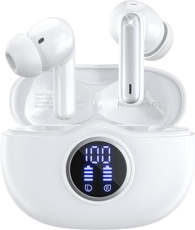 Wireless Earbuds Bluetooth 5.3 Headphones 40Hrs Playtime with LED Display for iphone and Android,... | Amazon (US)