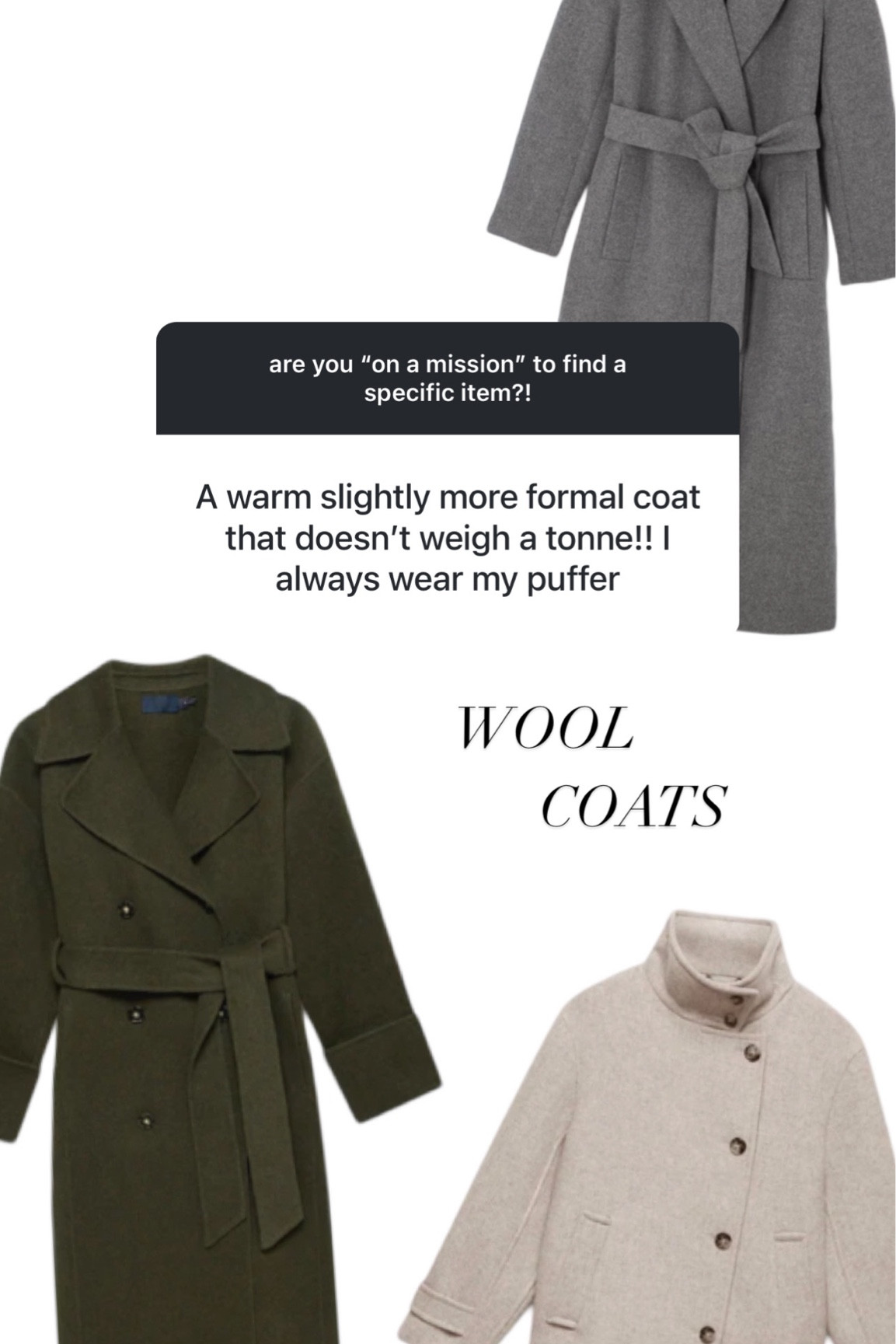 Wool coats to keep you warm! ❄️

#LTKstyletip #LTKmodest #LTKwinter