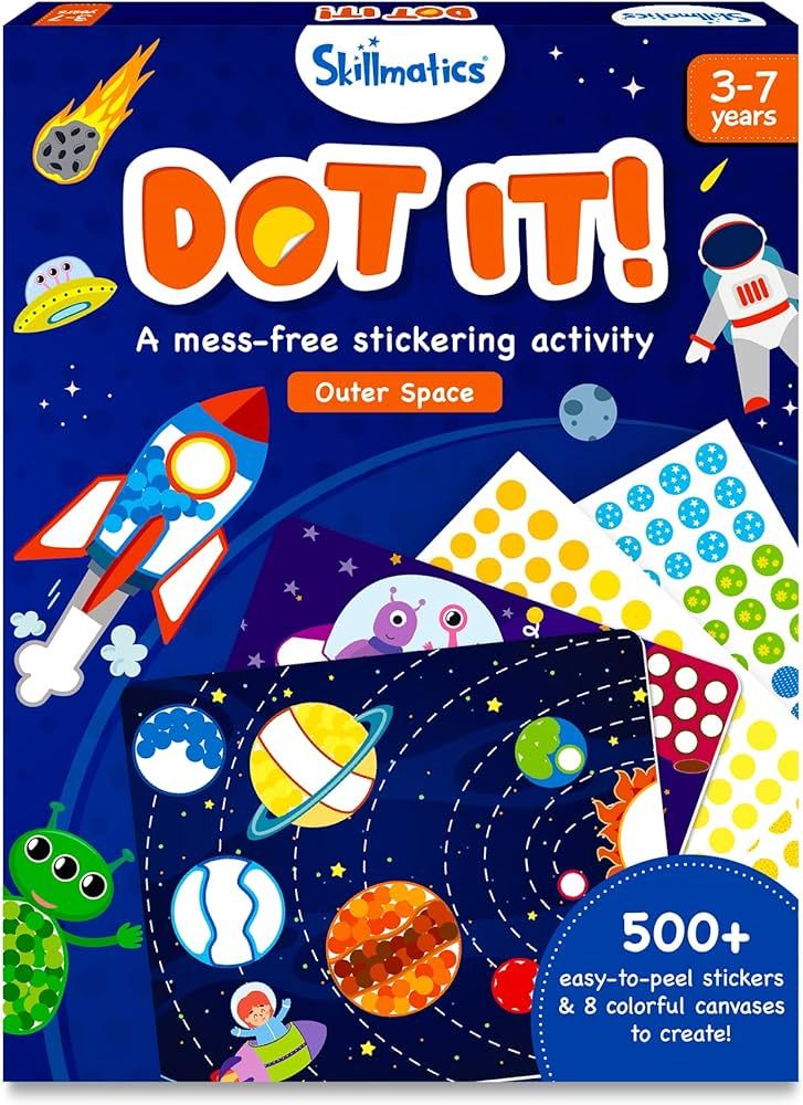 Skillmatics Art Activity - Dot It Space, No Mess Sticker Art for Kids, Craft Kits, DIY Activity, ... | Amazon (US)