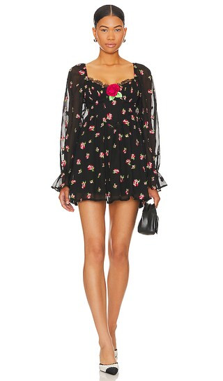 Wren Mini Dress in Black Mult | Revolve Clothing (Global)