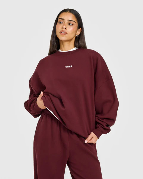 Mid Weight Sweatshirt 
 Rosewood | Oner Active (UK / US)