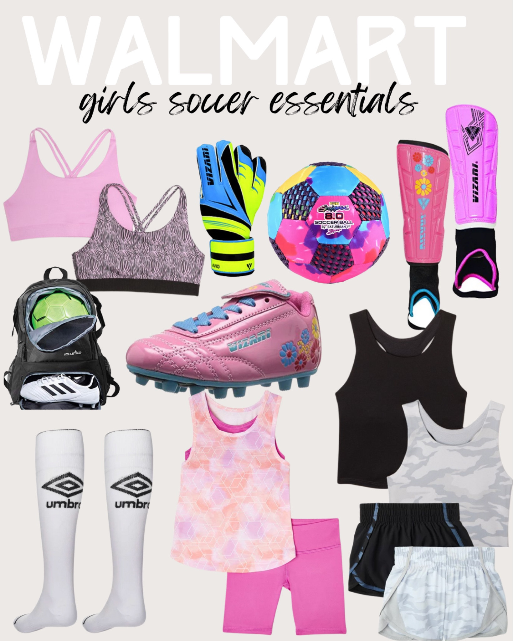 #walmartpartner Girls youth soccer essentials 
#walmart @walmart #sponsored #youthsports #soccer #girls

#LTKstyletip #LTKfit #LTKkids