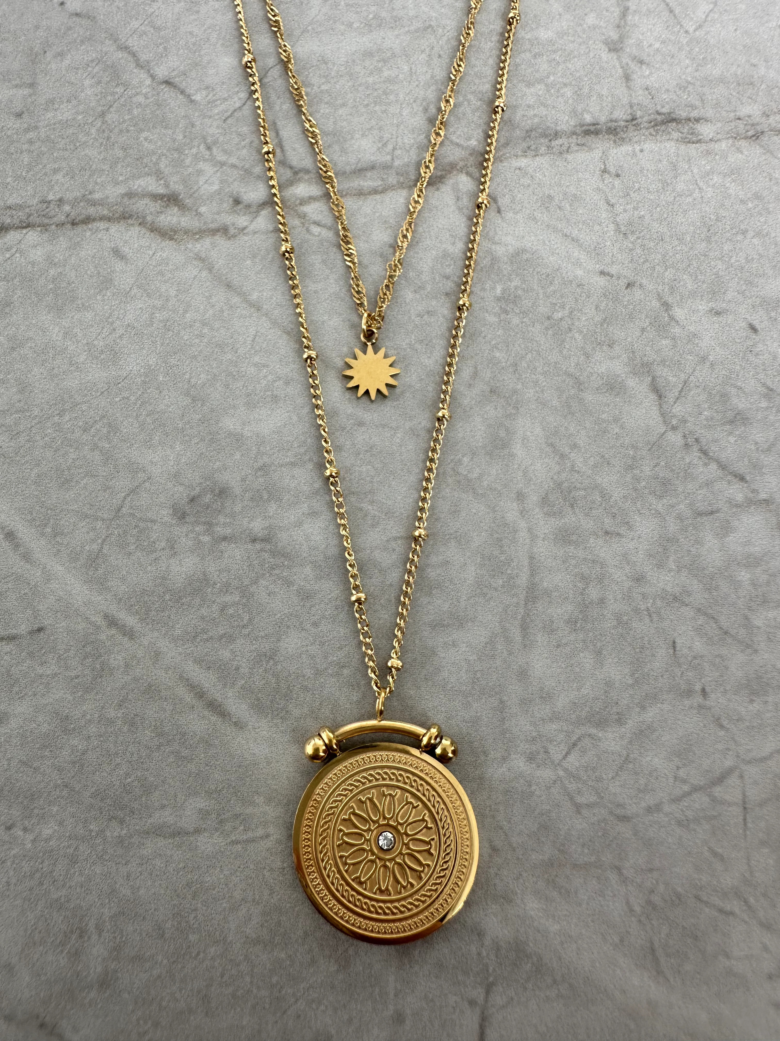 Double Roman Necklace | Saint Fatale