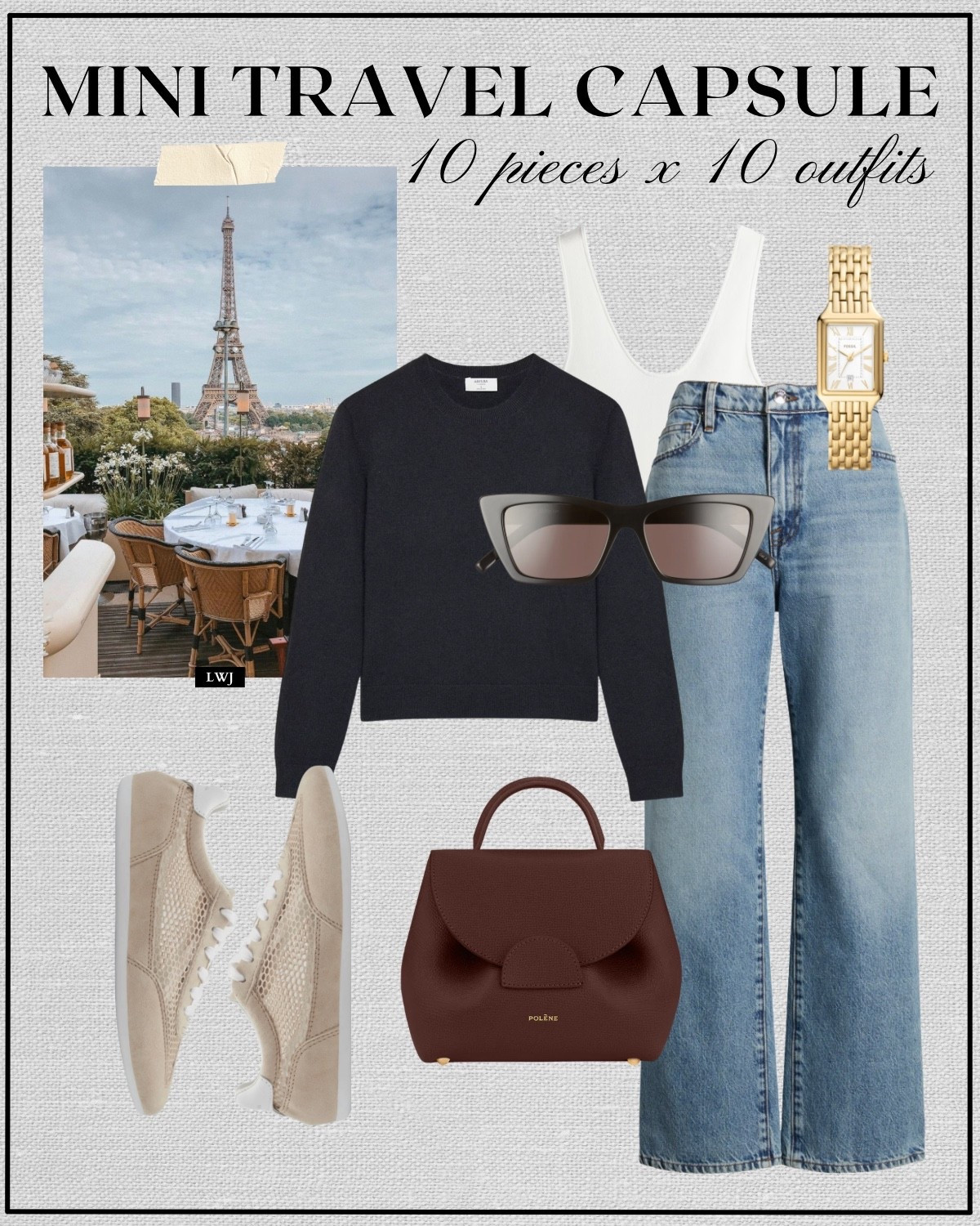 Mini travel capsule Paris edition 

Spring style / spring capsule / Europe vacation / classic and minimal style 

#LTKTravel #LTKootd