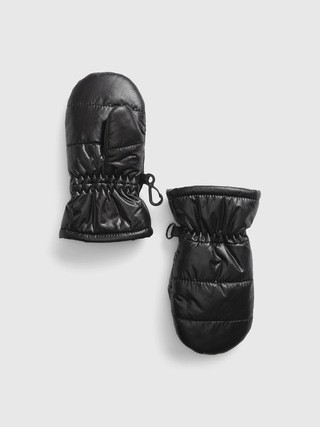 Toddler Shiny Puffer Mittens | Gap (US)