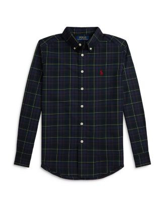 Boys' Plaid Cotton Poplin Shirt - Big Kid, Little Kid | Bloomingdale's (US)