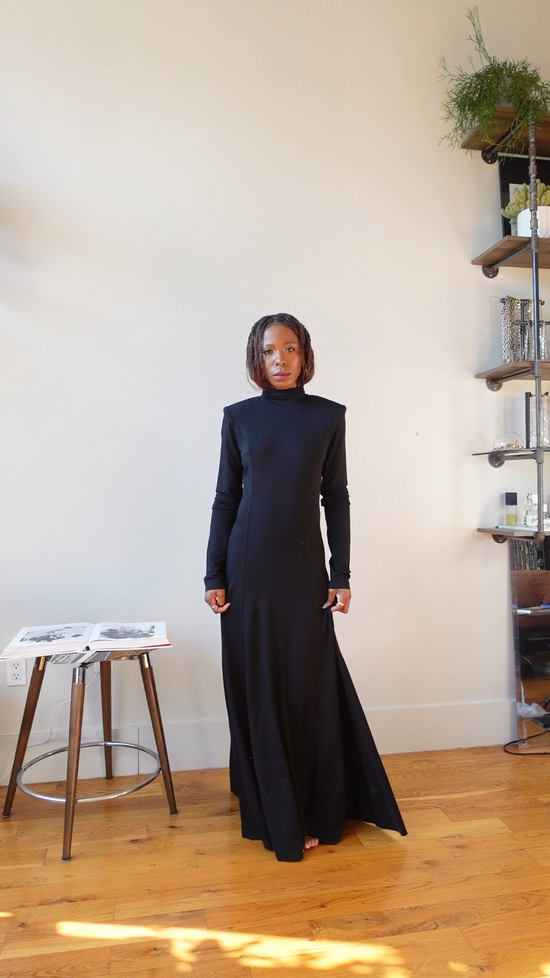 Black maxi dress with open back detail 🖤

#weddingguestdress #blackdress #maxidress 

#LTKStyleTip #LTKWedding