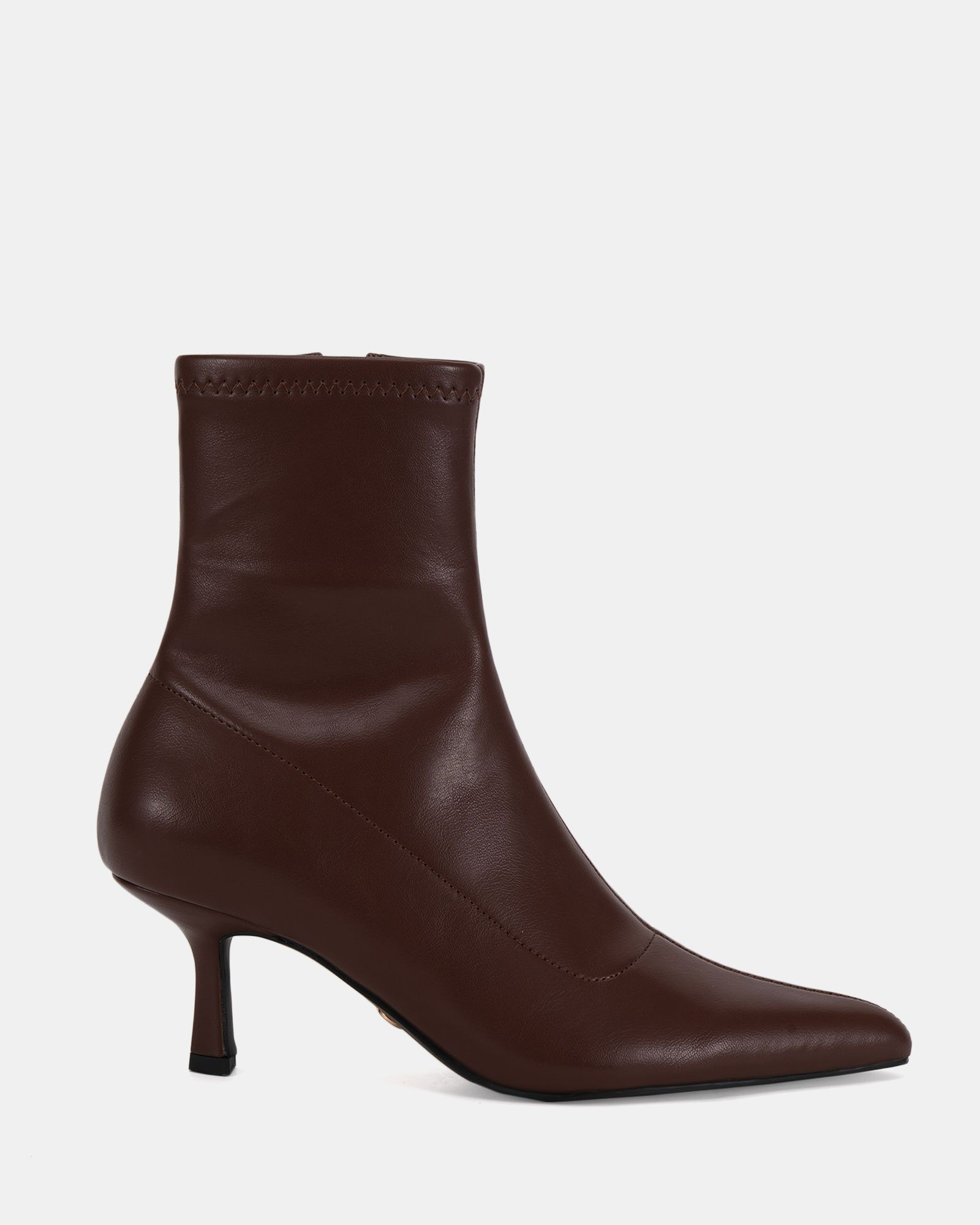 DAZA MILK CHOCOLATE Ankle Boots | Novo Shoes