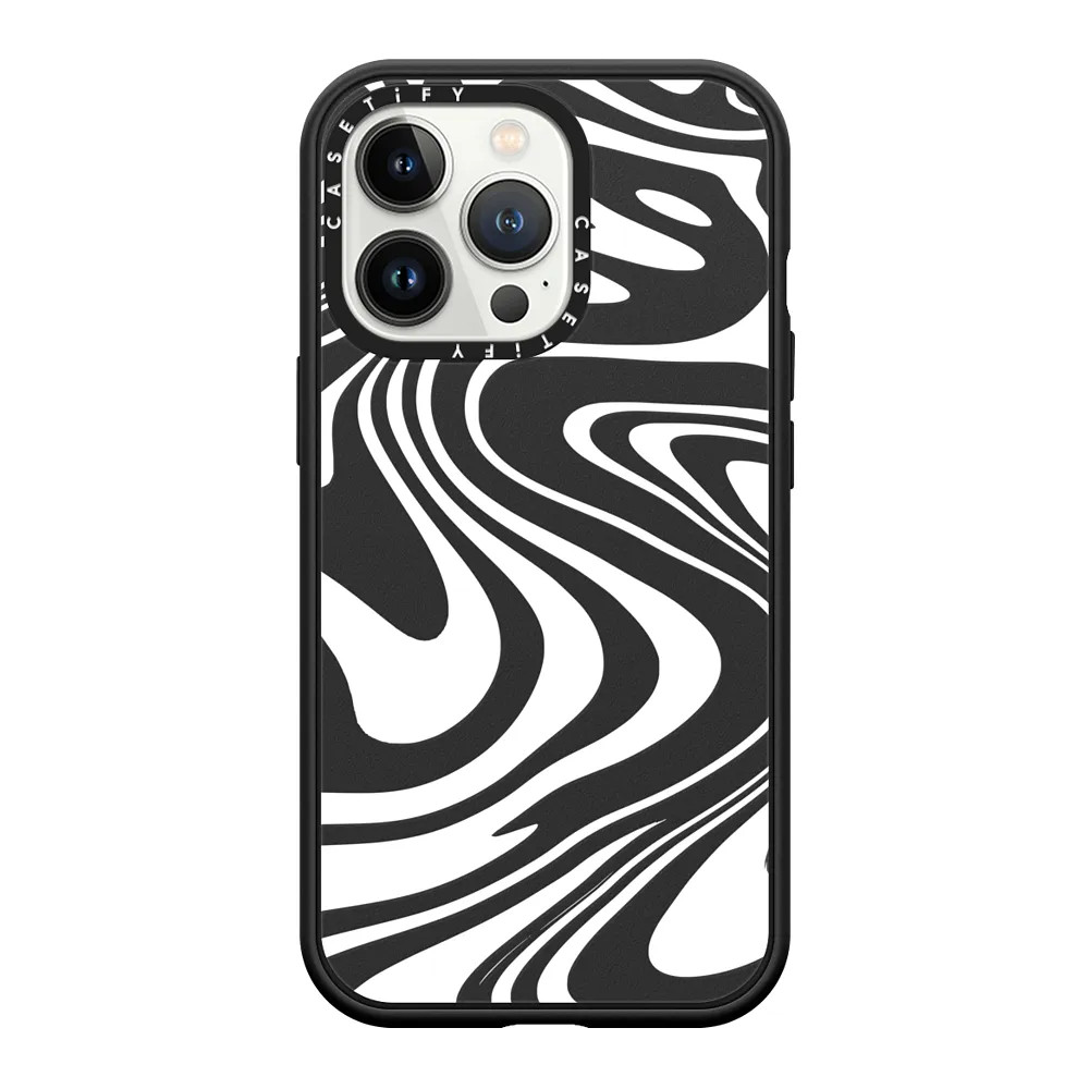 Marble Transparent Trippy Wavy Swirl White Spiral Warp Twirl Retro 70s Psychedelic Acid Groovy Ab... | Casetify (Global)
