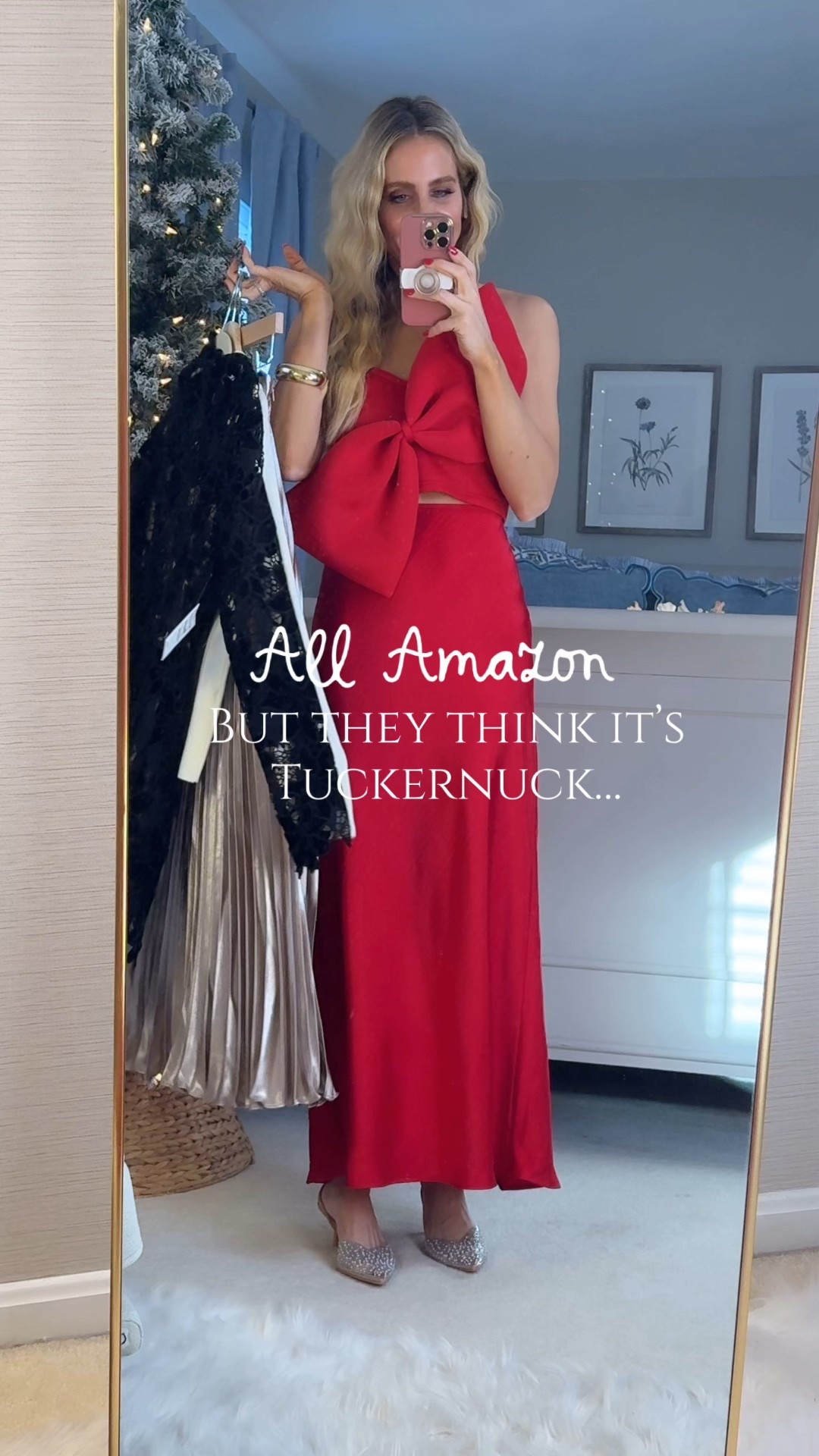 All Amazon that looks Tuckernuck. Other colors available. Wearing size small/4. Amazon holiday party outfits. 

Follow my LTK @Pavonamarie on the @shop.LTK app to view this post and get my exclusive app-only content!

#liketkit #LTKHoliday #LTKOver40 #LTKFindsUnder50
@shop.ltk
https://liketk.it/5DgGV

#LTKFindsUnder100 #LTKMidsize #LTKTall