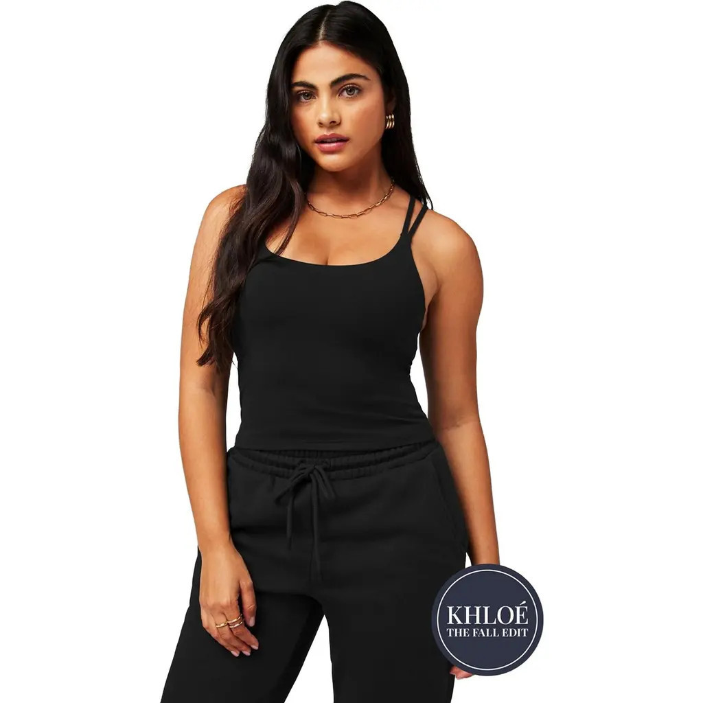 Fabletics Women's Principal Built-In Bra Tank in Black at Nordstrom, Size Medium | Nordstrom