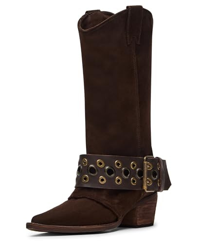 Steve Madden Women's Ashwood Fashion Boot, Brown Suede, 6 | Amazon (US)