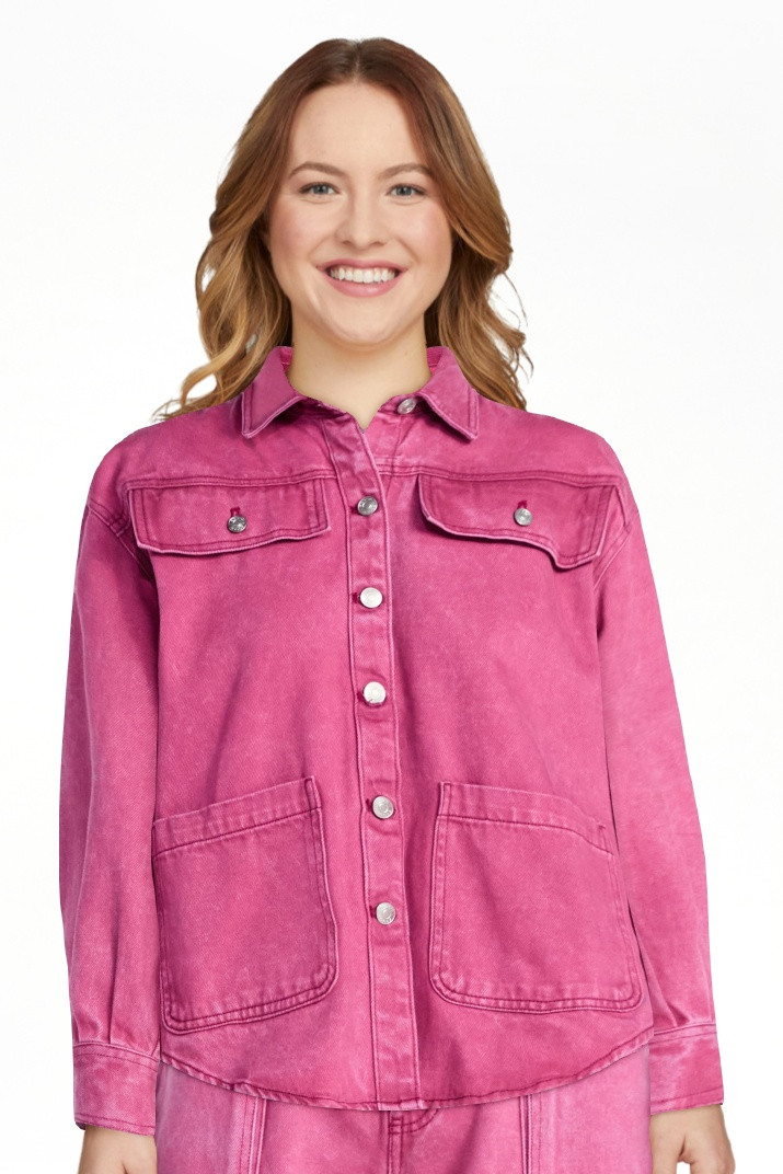 Scoop Women’s and Women’s Plus Oversized Cotton Denim Shacket, Midweight, Sizes XS-4X | Walmart (US)