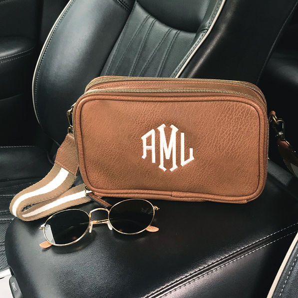 Monogrammed Crossbody Camera Bag | Marleylilly