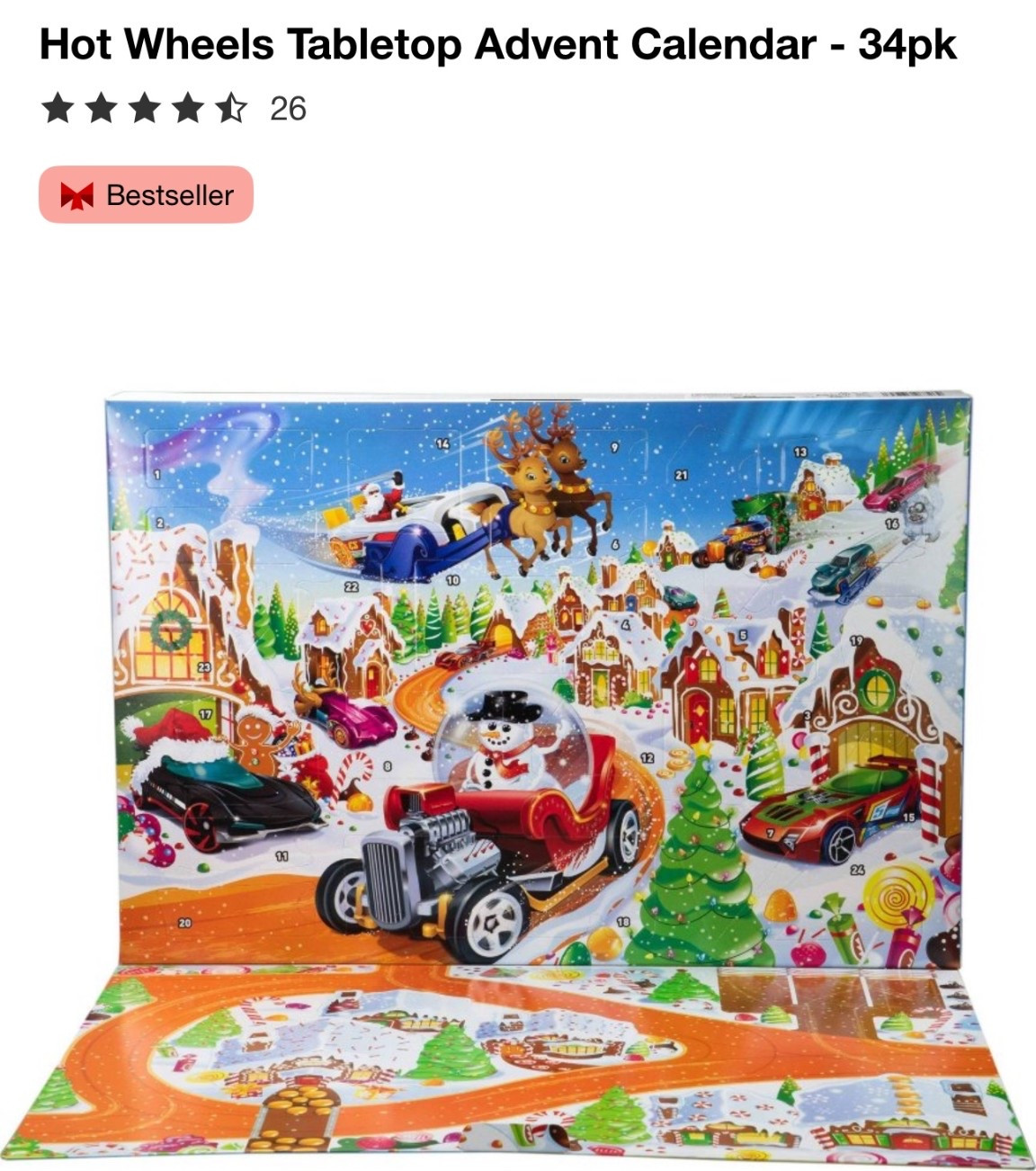 Hot wheels advent calendar 