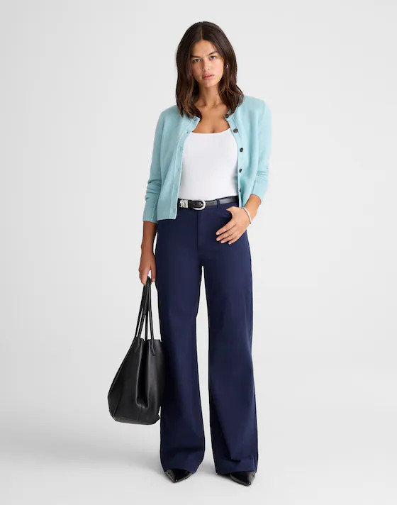 The Wide-Leg Pant in Twill | Madewell
