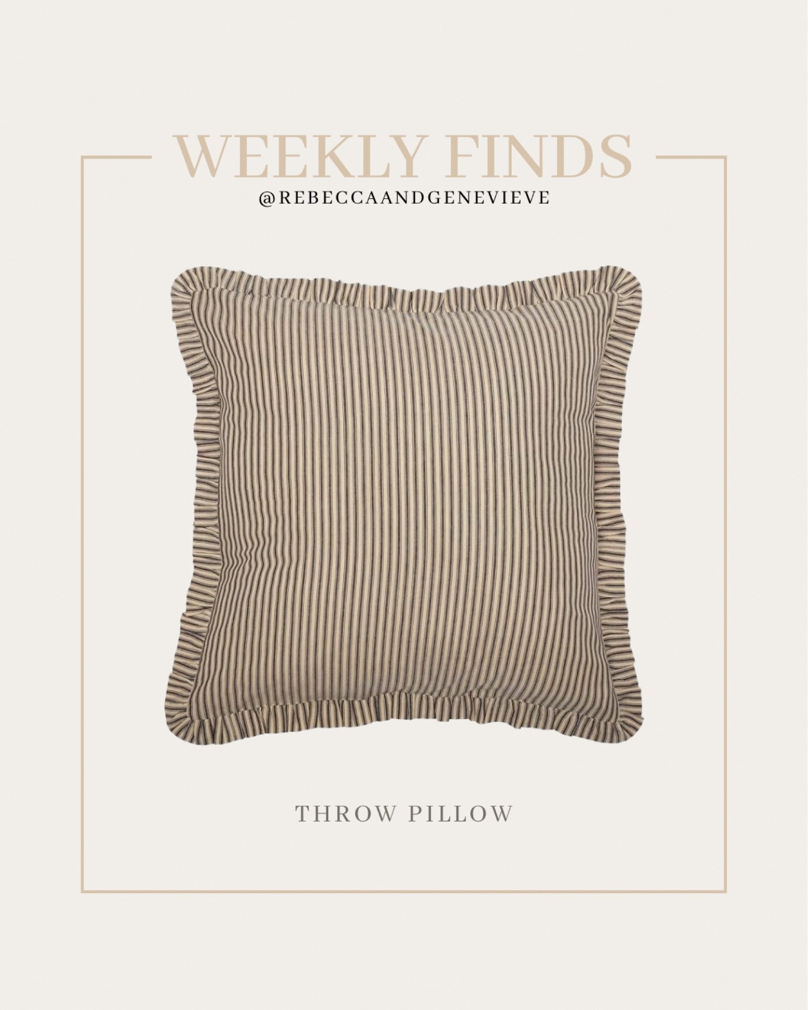 This week's find is this throw pillow under $20. 

#LTKFindsUnder50 #LTKSeasonal #LTKHome