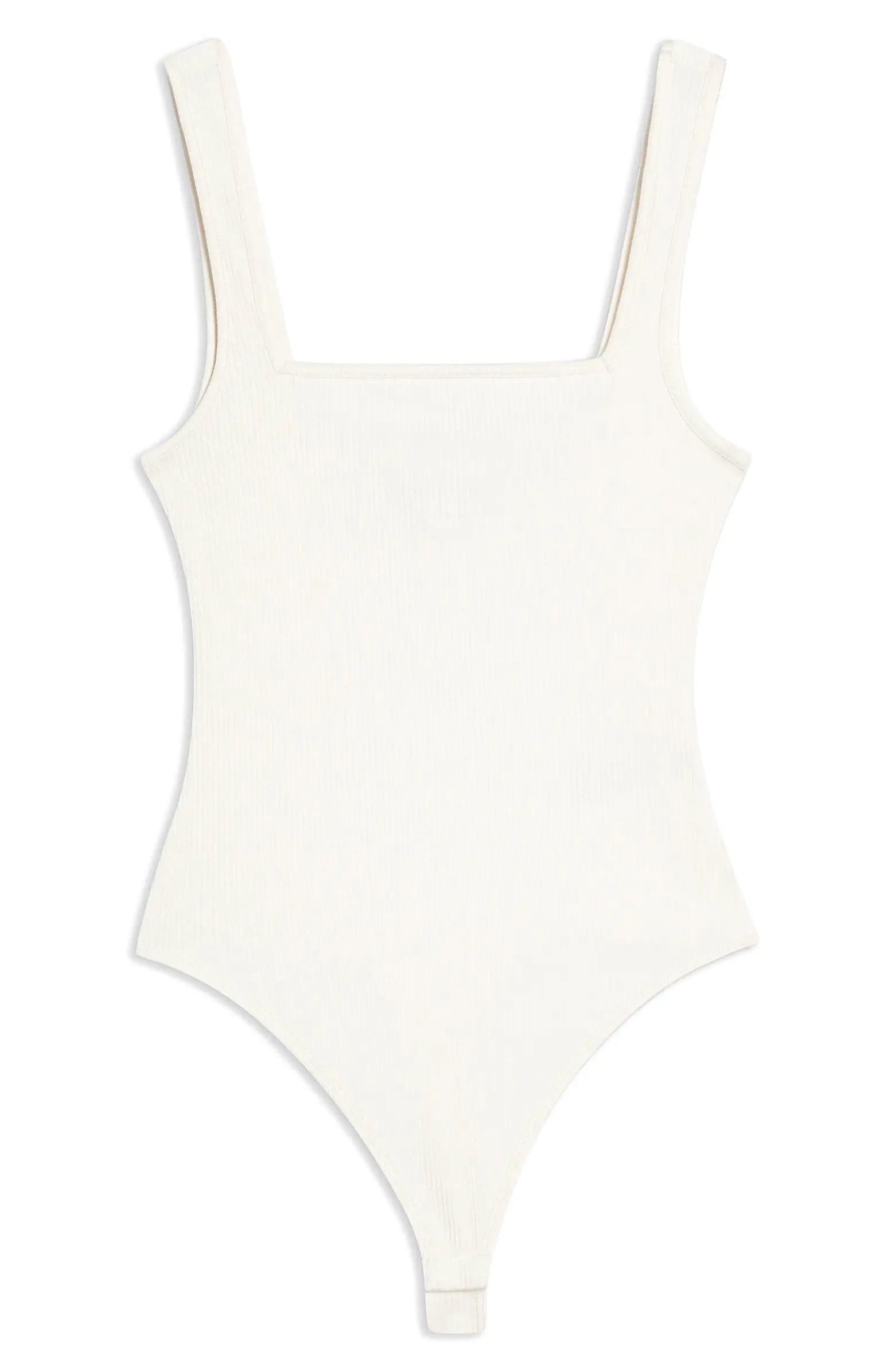 Square Neck Ribbed Bodysuit | Nordstrom