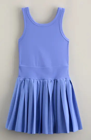 Zella Girl Kids' Deuce Ribbed Bodice Pleated Skirt Dress | Nordstrom | Nordstrom