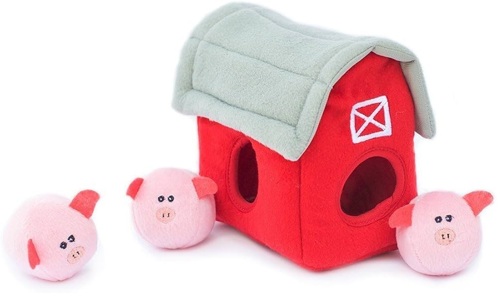 ZippyPaws Burrow, Bubble Babiez Pig Barn - Interactive Dog Toys for Boredom - Hide and Seek Dog T... | Amazon (US)